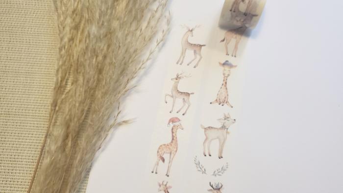 Design Washi Tape Rehe und Giraffen